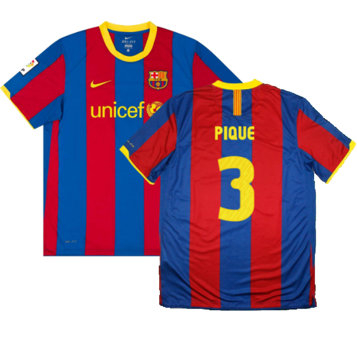 Barcelona 2010-11 Home Shirt (L) (Very Good) (Pique 3)