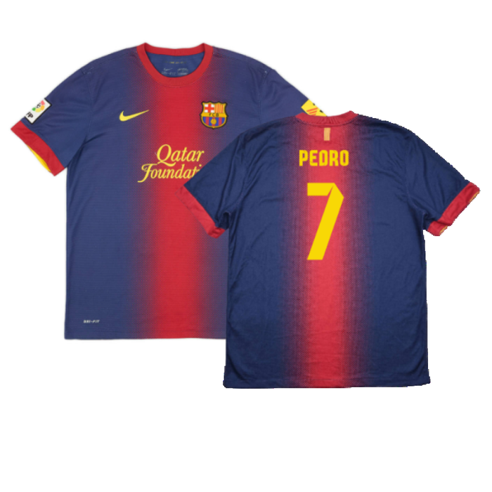 Barcelona 2012-13 Home Shirt (XL) (Excellent) (Pedro 7)