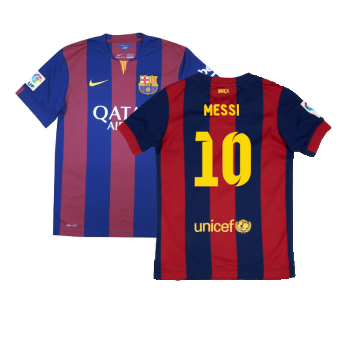 Barcelona 2014-15 Home Shirt (XL Boys) (Very Good) (Messi 10)