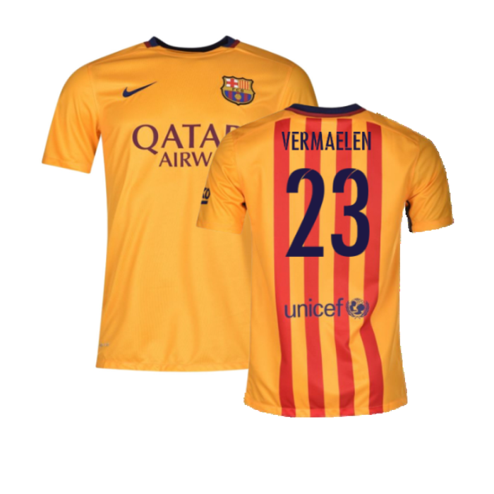 Barcelona 2015-16 Away Shirt (MB) (Mint) (Vermaelen 23)