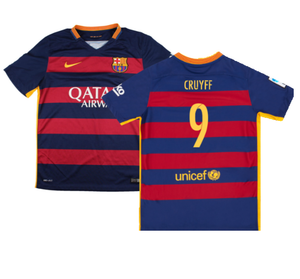 Barcelona 2015-16 Home Shirt (2XL) (Mint) (Cruyff 9)_0