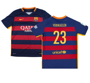 Barcelona 2015-16 Home Shirt (2XL) (Mint) (Vermaelen 23)_0