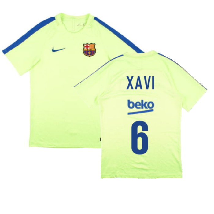 Barcelona 2016-17 Nike Training Shirt (S) (Xavi 6) (Good)