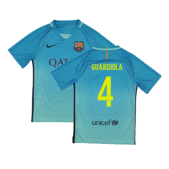 Barcelona 2016-17 Third Shirt (XLB) Messi #10 (Mint) (Guardiola 4)