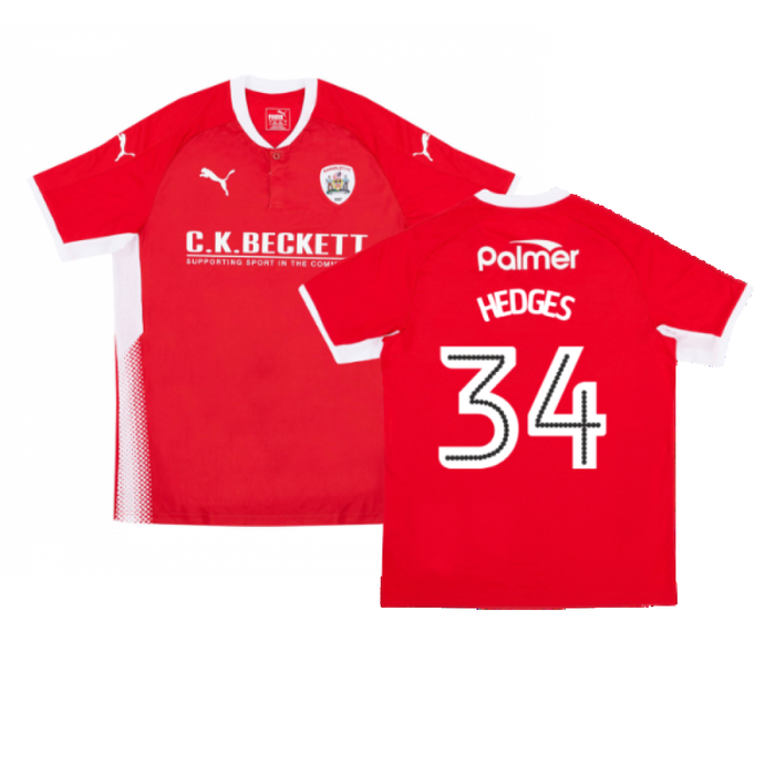 Barnsley 2017-18 Home Shirt (Mint) (HEDGES 34)