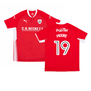 Barnsley 2017-18 Home Shirt (Mint) (MOORE 19)_0