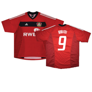 Bayer Leverkusen 2002-04 Home Shirt (Good) (Berbatov 9)_0