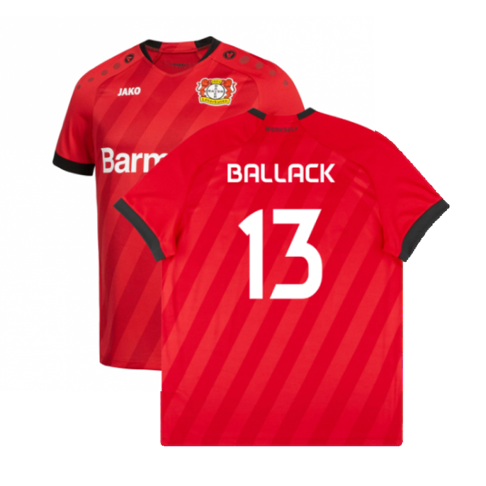 Bayer Leverkusen 2019-20 Home Shirt (Mint) (Ballack 13)