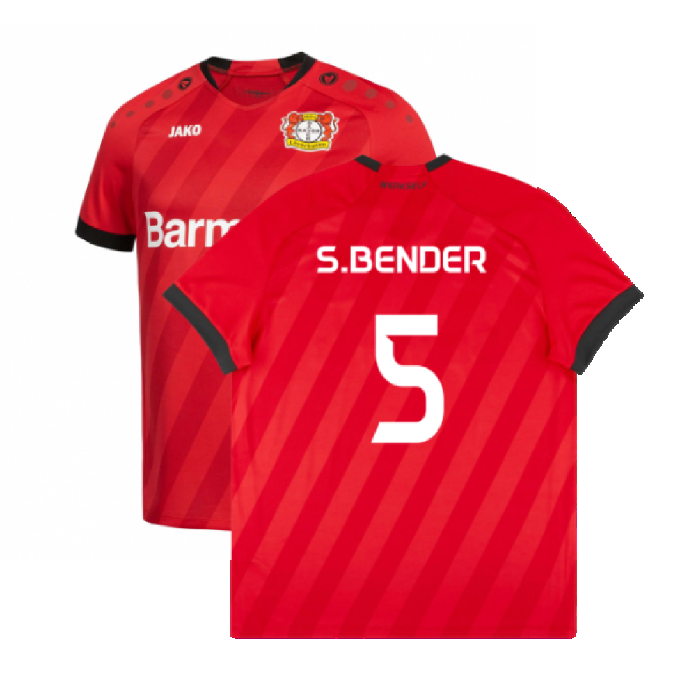 Bayer Leverkusen 2019-20 Home Shirt (Excellent) (S.Bender 5)_0