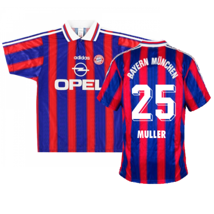 Bayern Munich 1995-97 Home Shirt (Very Good) (MULLER 25)