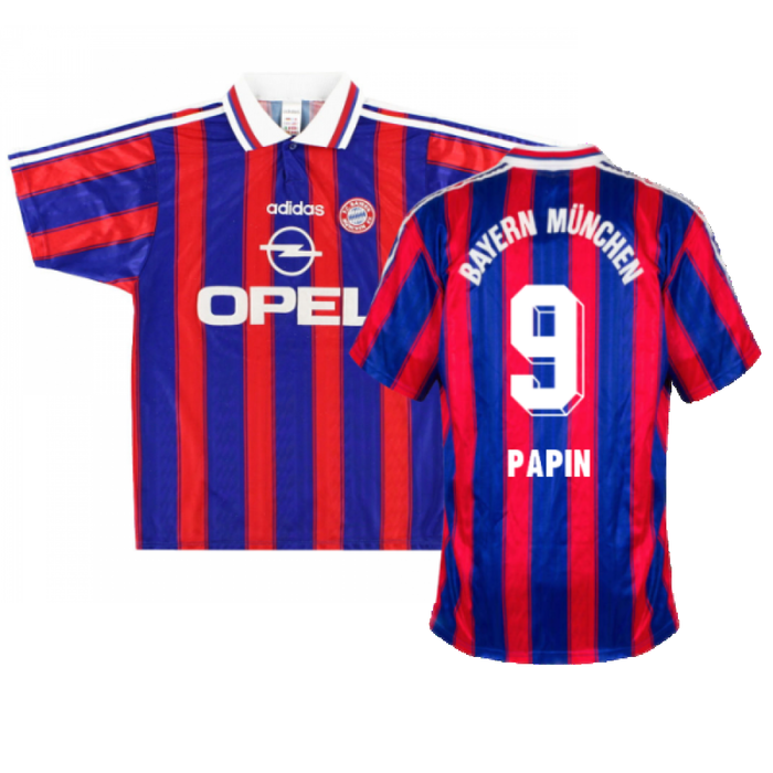 Bayern Munich 1995-97 Home Shirt (Very Good) (Papin 9)