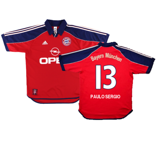 Bayern Munich 1999-01 Home Shirt (Excellent) (Paulo Sergio 13)_0