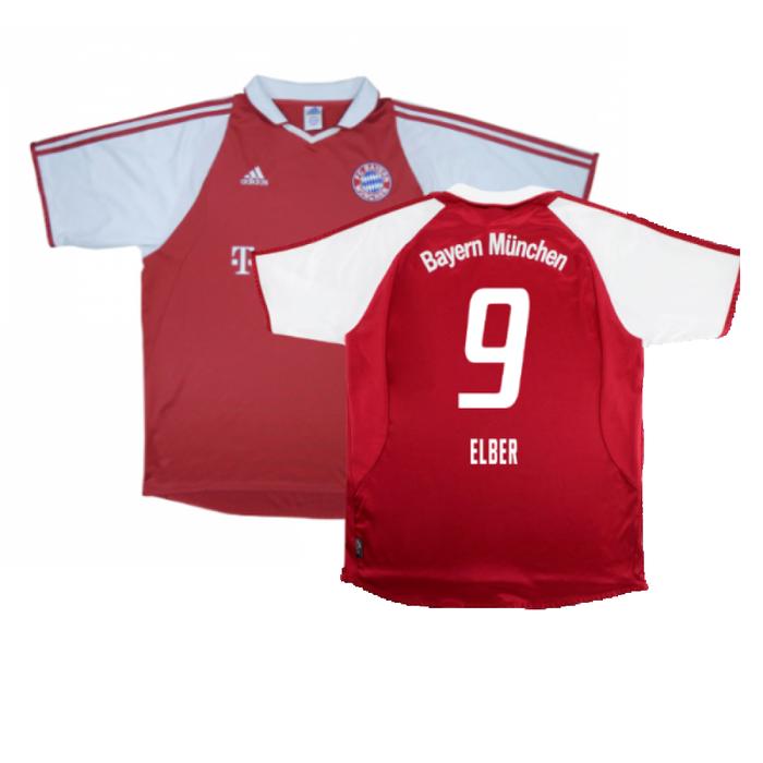 Bayern Munich 2003-04 Home Shirt (XXL) Makaay #10 (Very Good) (Elber 9)