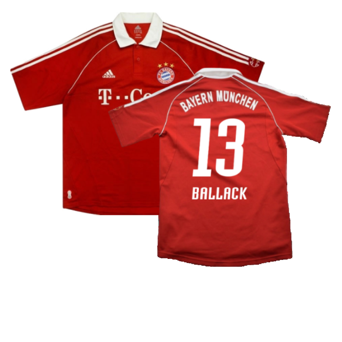 Bayern Munich 2006-07 Home Shirt (L) (Very Good) (Ballack 13)