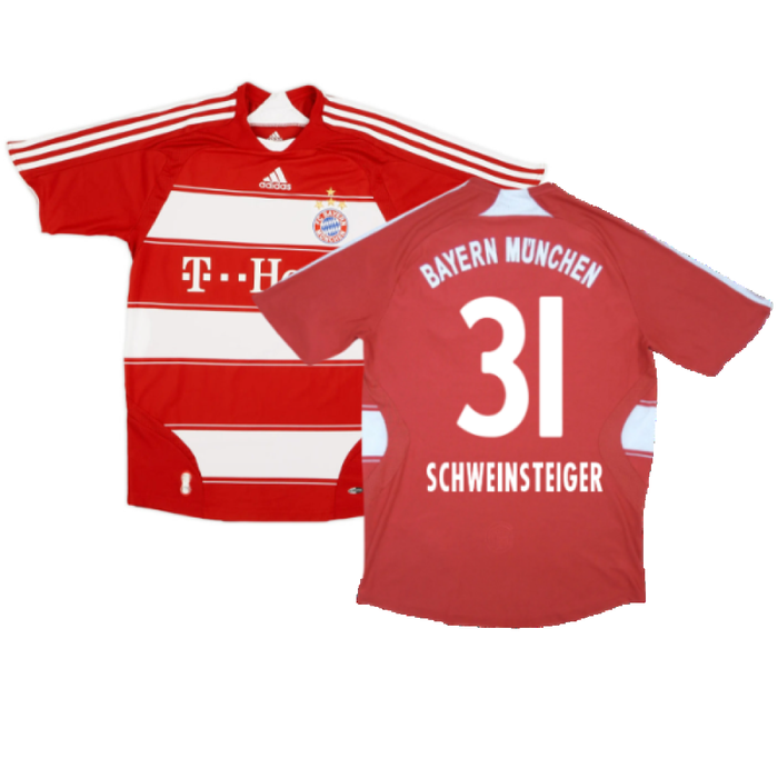 Bayern Munich 2007-09 Home Shirt (XL Boys) Schweinsteiger #31 (Good) (Schweinsteiger 31)