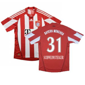 Bayern Munich 2010-11 Home Shirt (Excellent) (Schweinsteiger 31)_0