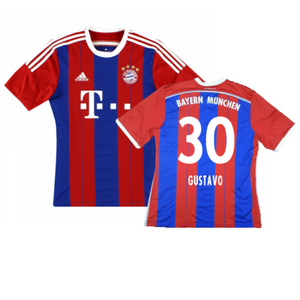 Bayern Munich 2014-15 Home Shirt (S) (Mint) (Gustavo 30)_0