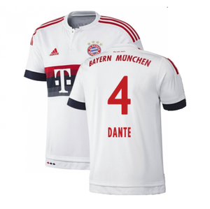 Bayern Munich 2015-16 Away Shirt (2XL) (Good) (Dante 4)_0