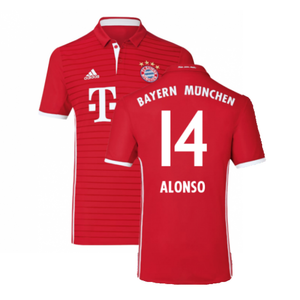 Bayern Munich 2016-17 Home Shirt (Excellent) (Alonso 14)_0