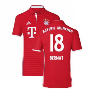 Bayern Munich 2016-17 Home Shirt (Excellent) (Bernat 18)_0