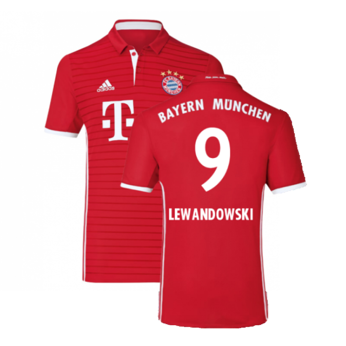 Bayern Munich 2016-17 Home Shirt (Excellent) (Lewandowski 9)