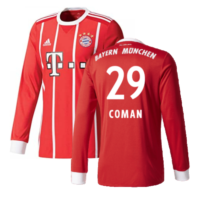 Bayern Munich 2017-18 Home Long Sleeve Shirt (XL) (Excellent) (Coman 29)