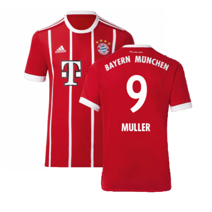 Bayern Munich 2017-18 Home Shirt (Excellent) (Muller 9)