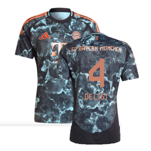 Bayern Munich 2024-2025 Away Shirt (13-14y) (De Ligt 4) (Excellent)_0