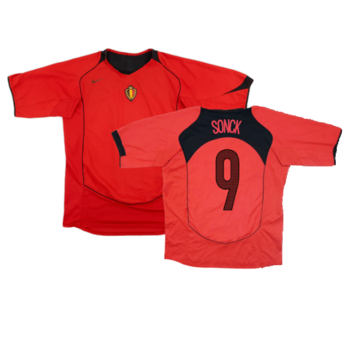 Belgium 2004-05 Home Shirt (L) (Excellent) (Sonck 9)