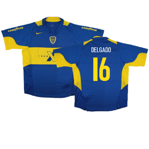 Boca Juniors 2005-06 Home Shirt (L) (Excellent) (Delgado 16)_0