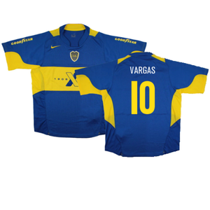 Boca Juniors 2005-06 Home Shirt (L) (Excellent) (Vargas 10)_0