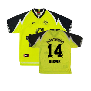 Borussia Dortmund 1995-96 Home Shirt (S) (Excellent) (Berger 14)_0