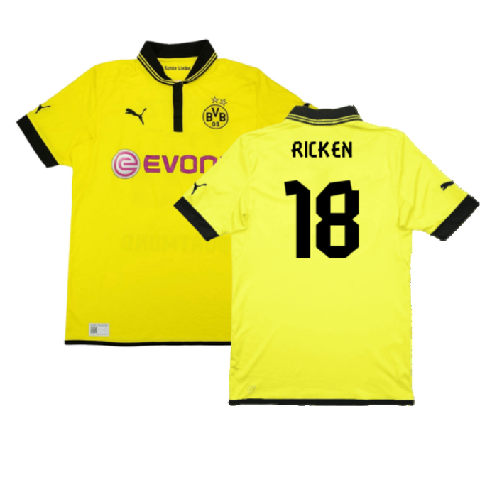 Borussia Dortmund 2012-13 Home Shirt (Very Good) (Ricken 18)