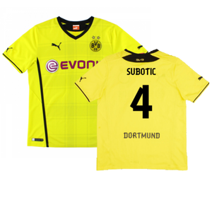 Borussia Dortmund 2013-14 Home Shirt (XL) (Very Good) (Subotic 4)_0