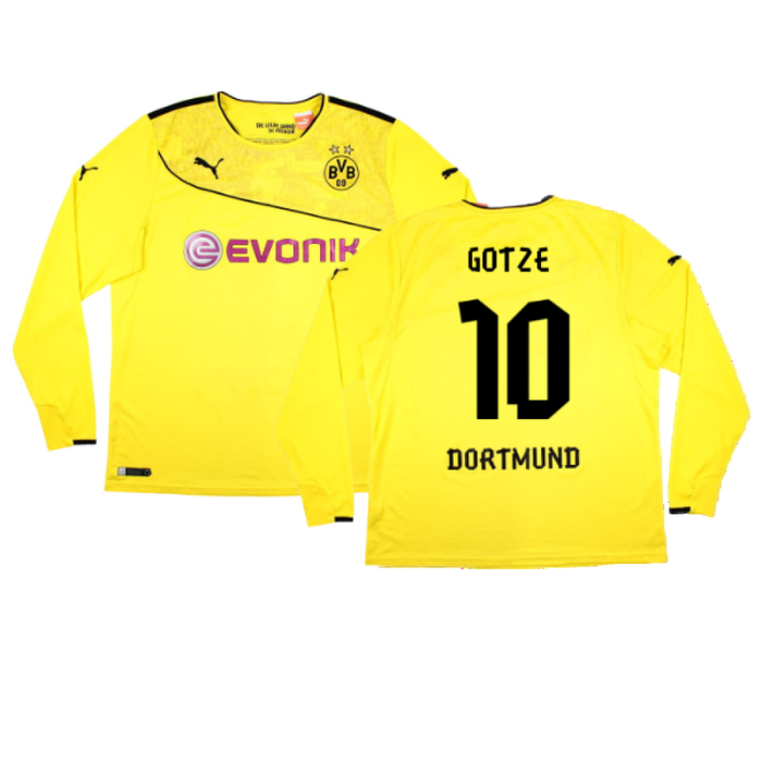 Borussia Dortmund 2013-14 Special Winter Edition Long Sleeve Home Shirt (2XL) (Very Good) (Gotze 10)