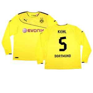 Borussia Dortmund 2013-14 Special Winter Edition Long Sleeve Home Shirt (2XL) (Very Good) (Kehl 5)_0