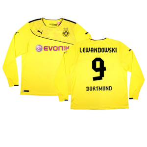 Borussia Dortmund 2013-14 Special Winter Edition Long Sleeve Home Shirt (2XL) (Very Good) (Lewandows_0