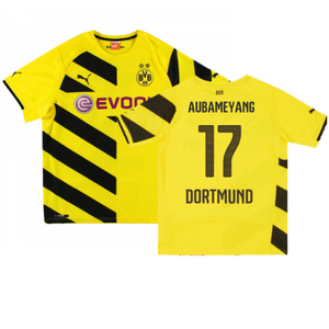 Borussia Dortmund 2014-15 Home Shirt (2XLB) (Good) (Aubameyang 17)_0