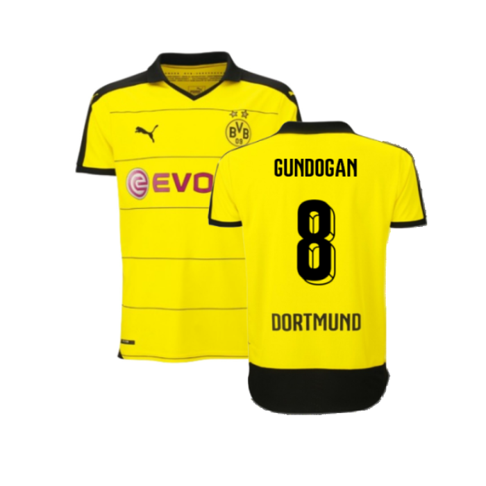 Borussia Dortmund 2015-16 Home Shirt (Excellent) (Gundogan 8)