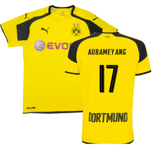 Borussia Dortmund 2016-17 Champions League Home Shirt (Excellent) (Aubameyang 17)_0