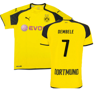 Borussia Dortmund 2016-17 European Home Shirt (L) (Excellent) (Dembele 7)_0