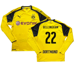 Borussia Dortmund 2016-17 Long Sleeve European Home Shirt (L) (Bellingham 22) (Excellent)_0