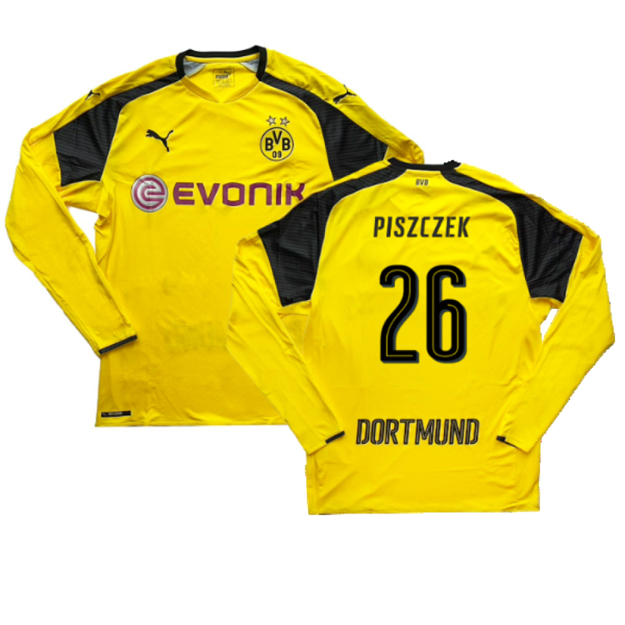 Borussia Dortmund 2016-17 Long Sleeve European Home Shirt (L) (Piszczek 26) (Excellent)