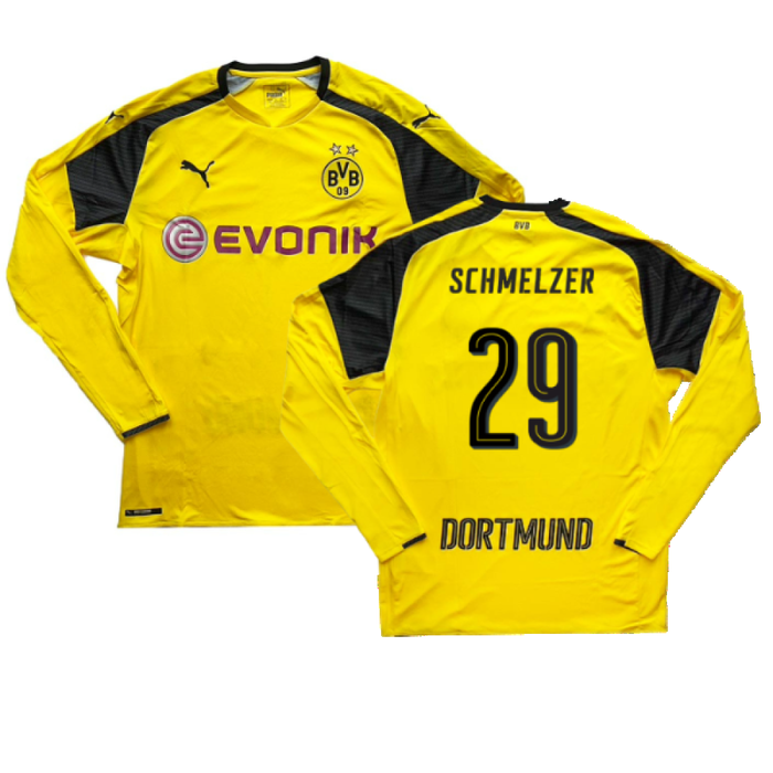 Borussia Dortmund 2016-17 Long Sleeve European Home Shirt (L) (Schmelzer 29) (Excellent)