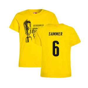 Borussia Dortmund 2016-17 Puma German Cup T Shirt (L) (Sammer 6) (BNWT)_0