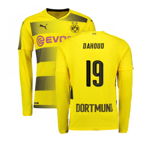 Borussia Dortmund 2017-18 Long Sleeve Home Shirt (S) (Excellent) (Dahoud 19)_0