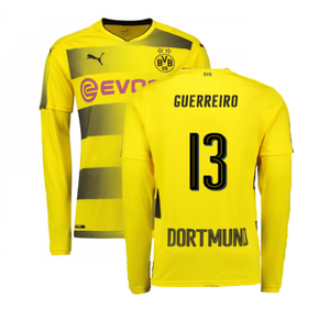 Borussia Dortmund 2017-18 Long Sleeve Home Shirt (S) (Excellent) (Guerreiro 13)_0