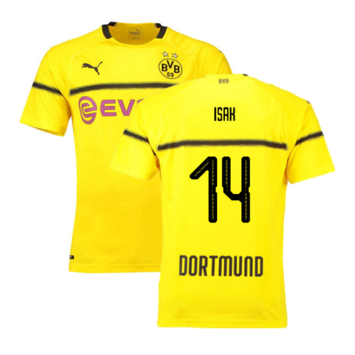 Borussia Dortmund 2018-19 European/Cup Home Shirt (L) (Very Good) (Isak 14)