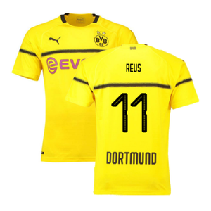 Borussia Dortmund 2018-19 European/Cup Home Shirt (L) (Very Good) (Reus 11)_0