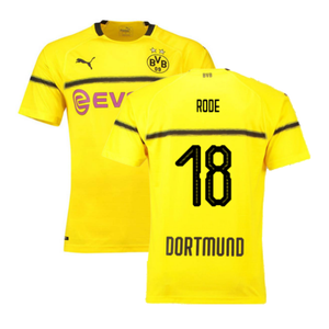 Borussia Dortmund 2018-19 European/Cup Home Shirt (L) (Very Good) (Rode 18)_0